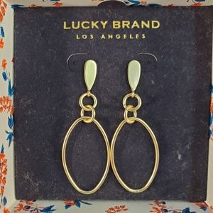 LUCKY BRAND GOLD TONE EARRINGS NEW